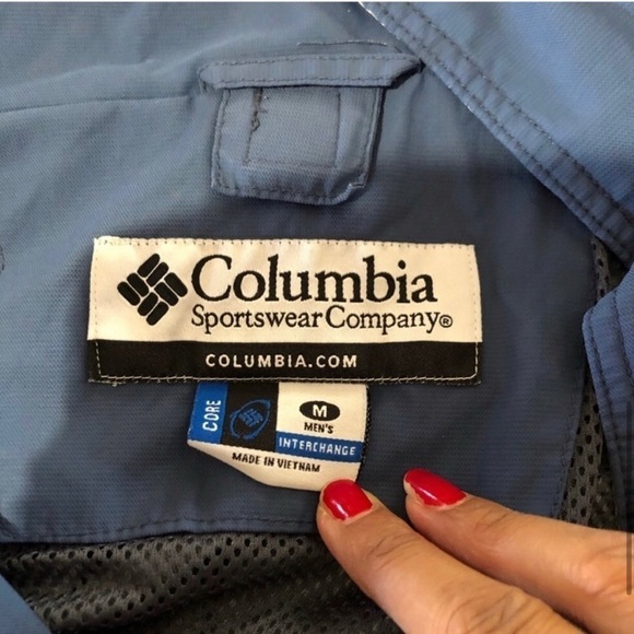 Columbia blue jackets high neck front zipper - Picture 13 of 16